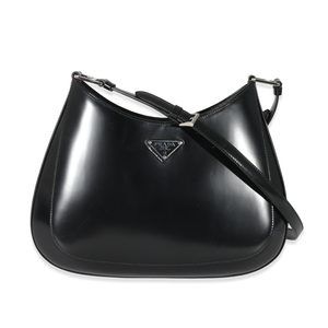 Prada Black Spazzolato Cleo Bag